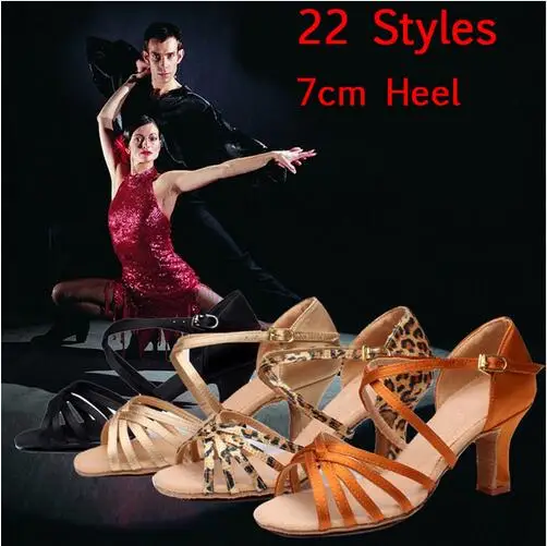 Zapatos de salón profesionales con purpurina para mujer, calzado barato para Salsa, Tango, baile latino, 22 estilos, novedad de 2017