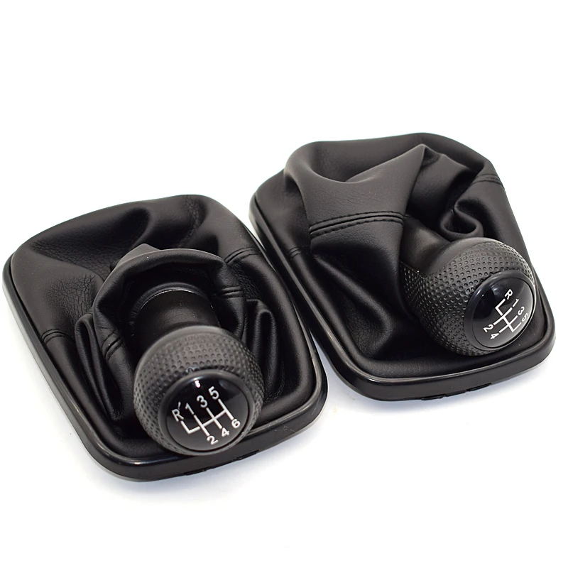 23mm 5 / 6 Speed Shifter Manual Gear Shift Knob Gaitor Boot for Volkswagen VW MK4 Golf 4 IV GTI R32 Jetta Bora Red Stitch