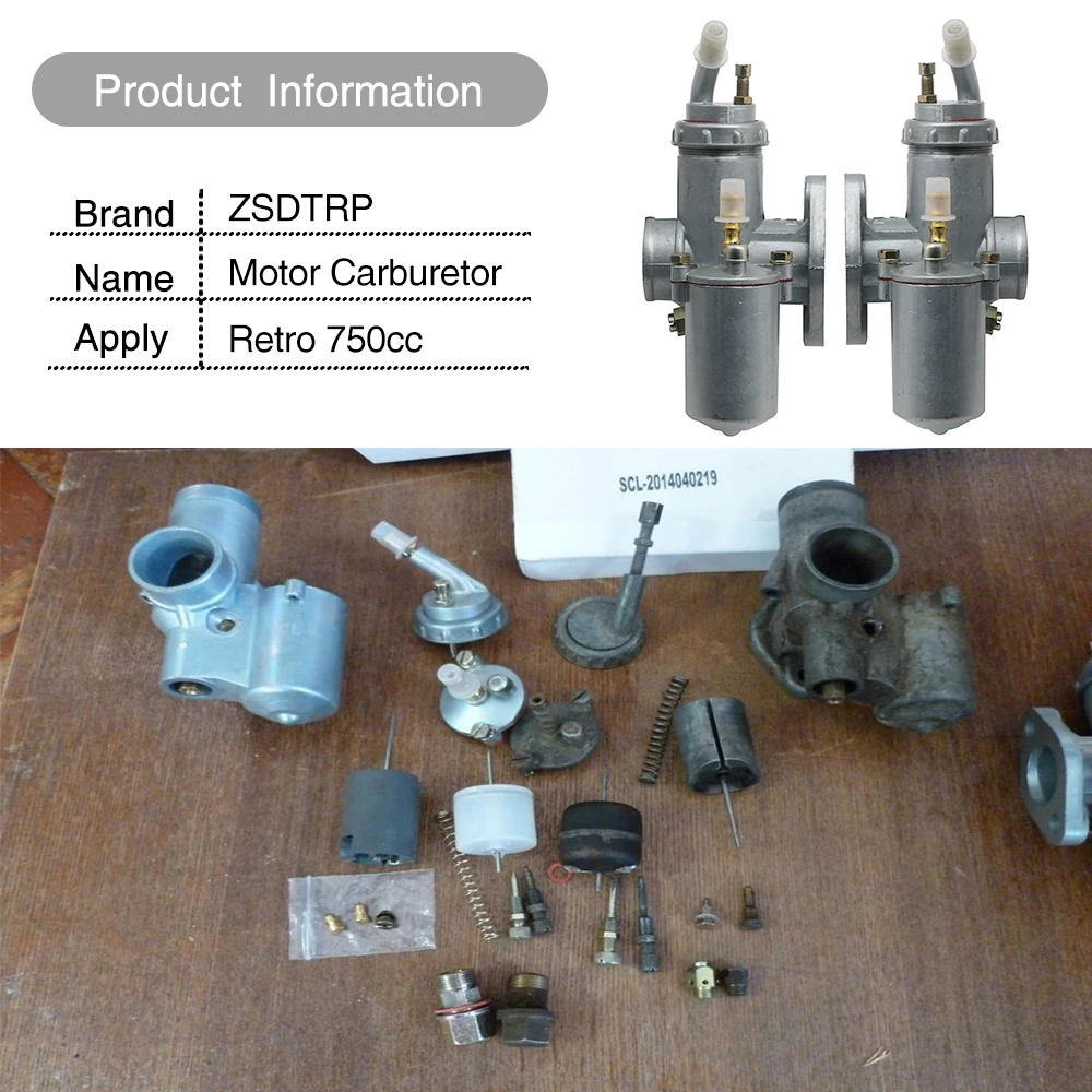 ZSDTRP 1Pair Ural K750 Motorcycle Carburetor PZ28 Carburador For BMW R50 R60/2 R69S R12 K750 R1 R71 M72