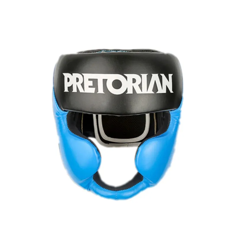 M/L/XL Full-Covered Boxing Helmet Muay Thai PU Leather Training Sparring Boxing Headgear Gym Equipment Taekwondo Head Guard