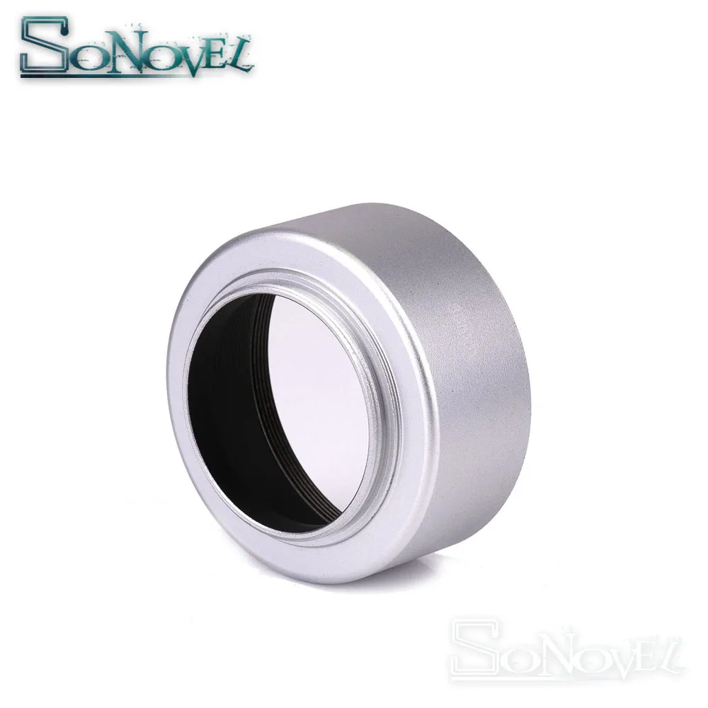 Parasol de lente de rosca de Metal de 35mm + tapa de lente para FUJIAN 35mm f1.7 50mm f1.4 CCTV TV Lens