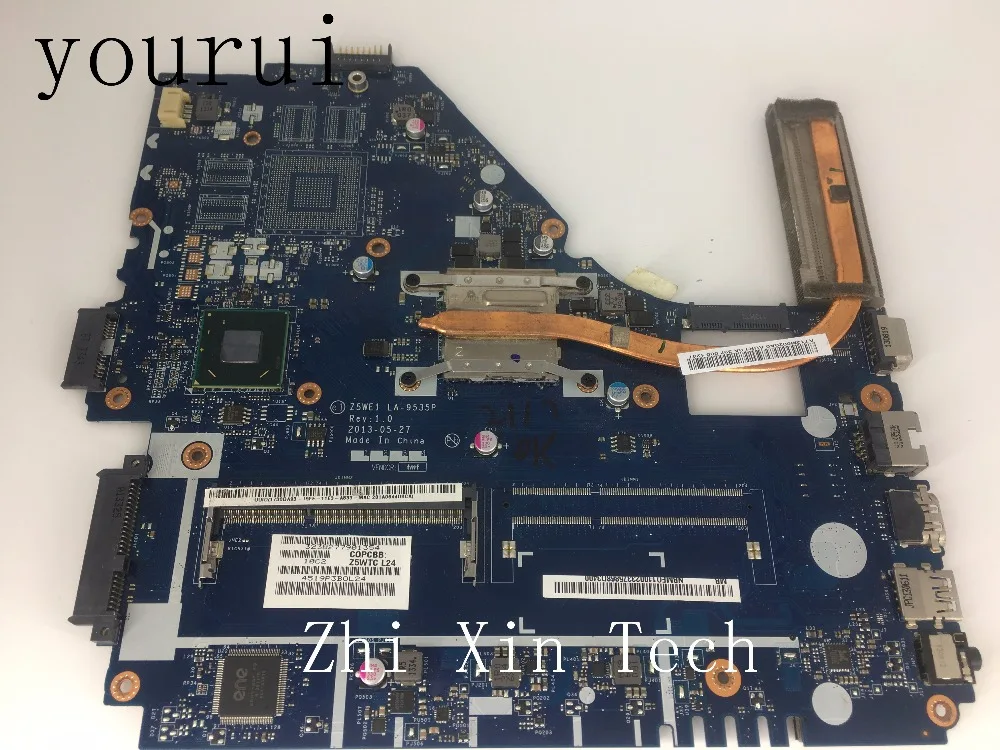 yourui  NBMEQ11002  NB.MEQ11.002 For ACER Aspire E1-570 E1-570G Series Laptop Motherboard  Z5WE1 LA-9535P  With 2117u CPU