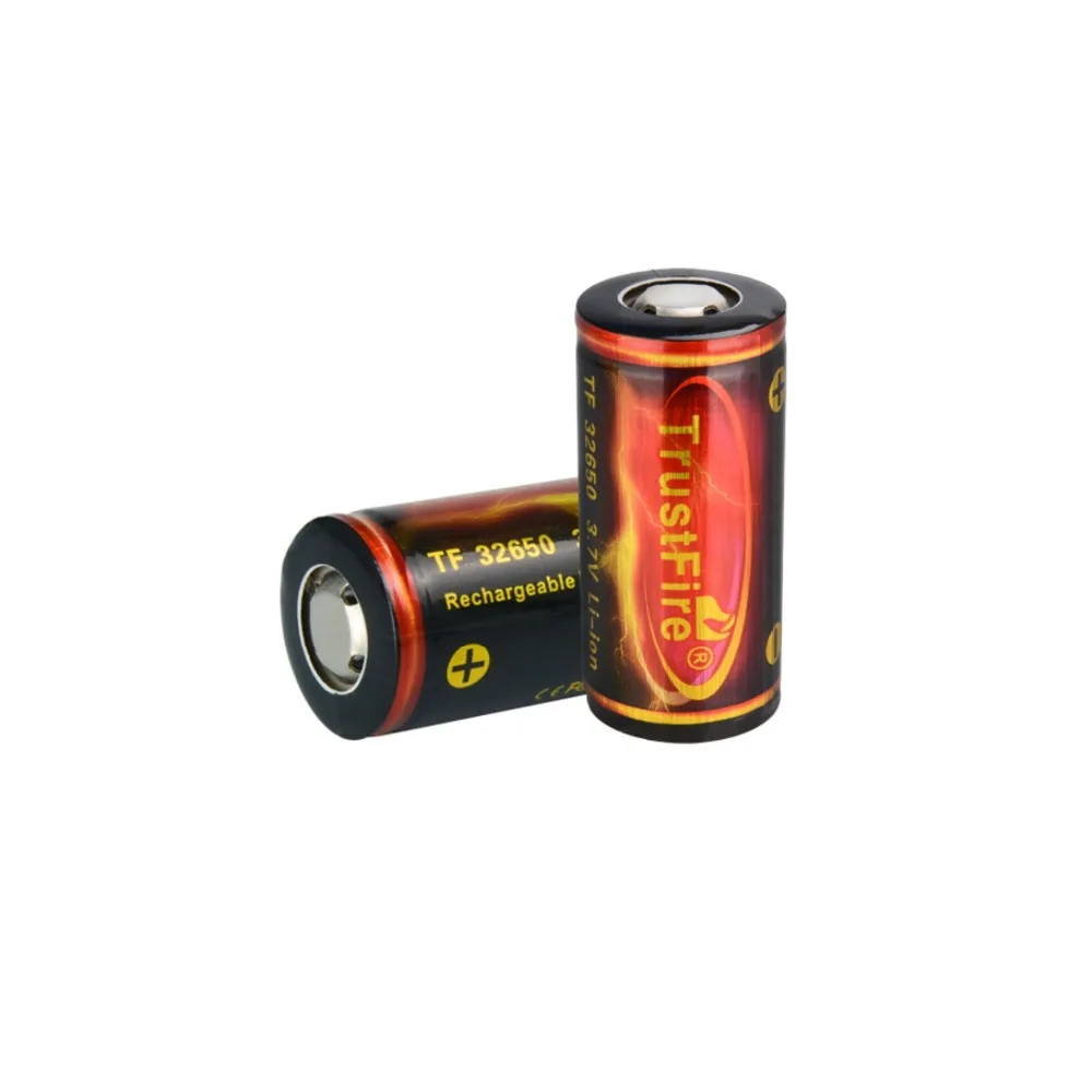 TrustFire 6000mah 3.7V 32650 Lithium Li ion Rechargeable Battery With PCB Protected for LED Flashlight