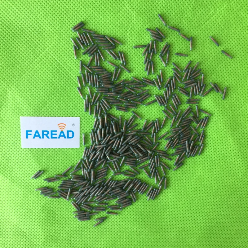 10pcs RFID 임플란트 ICAR 동물 마이크로 칩 칩 1.4*8mm FDX-B ISO11784/5 새 고양이 개 식별을위한 마이크로 칩