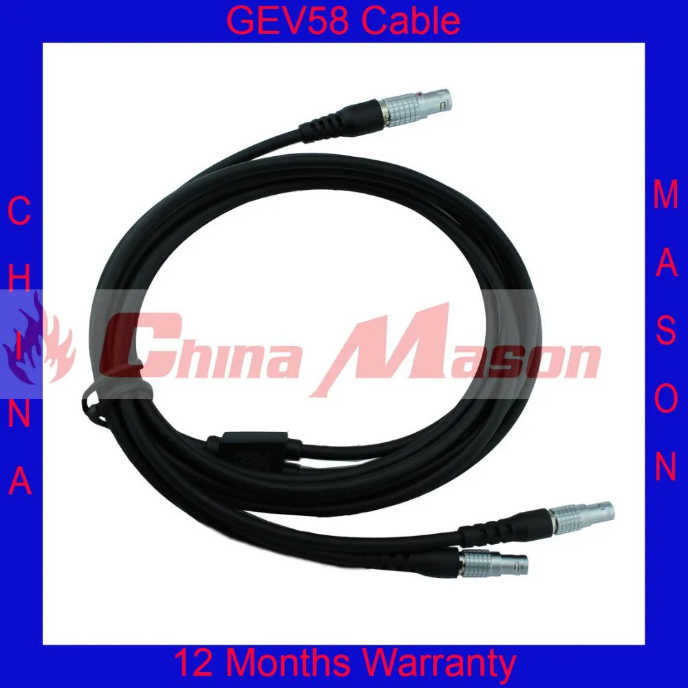 GEV58 409684 power cable, connects ts06/09/12/15/16 total station AND TCPS/LPB TYPE RADIOS with GEB171 battery