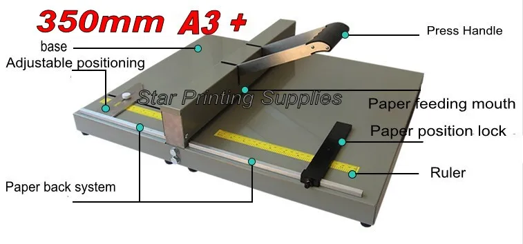 Office Manual Paper Creaser Creasing Machine for Paper Photo Card 350mm