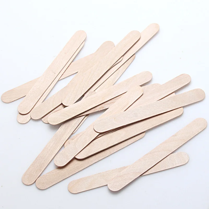 10pcs Approx Wooden Body Hair Removal Sticks Wax Waxing Disposable Sticks Beauty Toiletry Kits Wood Tongue Depressor Spatula New