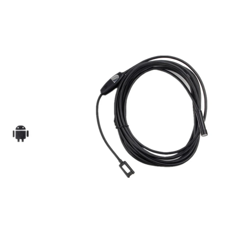 Android Endoscope Camera Connect with Android Smart Mobile Phone with 7mm Module Shell & 3.5Meter Length & Six LED Lights