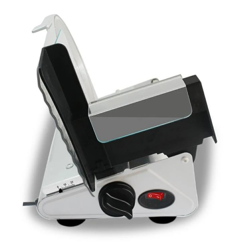 Rebanador eléctrico de carne para el hogar, rebanador de cordero y carne de res, pan, jamón, verduras, grosor ajustable, 0-22mm