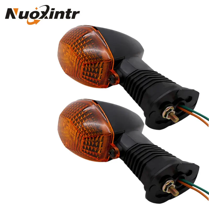 Nuoxintr Motorcycle LED Turn Signal Light Rear Warning Lamp Motorbike Indicator Blinker Light for Suzuki GSF 600 650 1200 1250