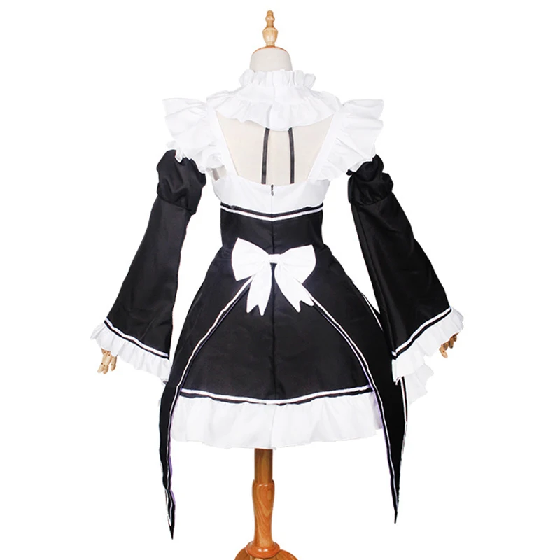 Rem Ram Maid ชุดคอสเพลย์ Re: zero Kara Hajimeru Isekai Seikatsu Kawaii Cos ชุด Re ชีวิตในโลกที่แตกต่างกันอะนิเมะแม่บ้าน