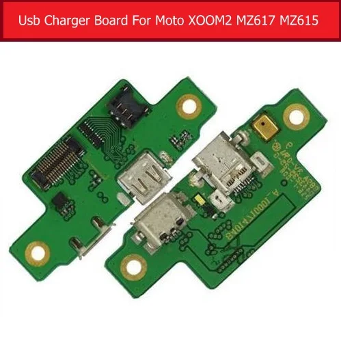 Genuine Charging USB Jack Port Board For Motorola Moto XOOM 2 MZ615 MZ617 USB Charger Connector Flex Cable  Replacement Repair