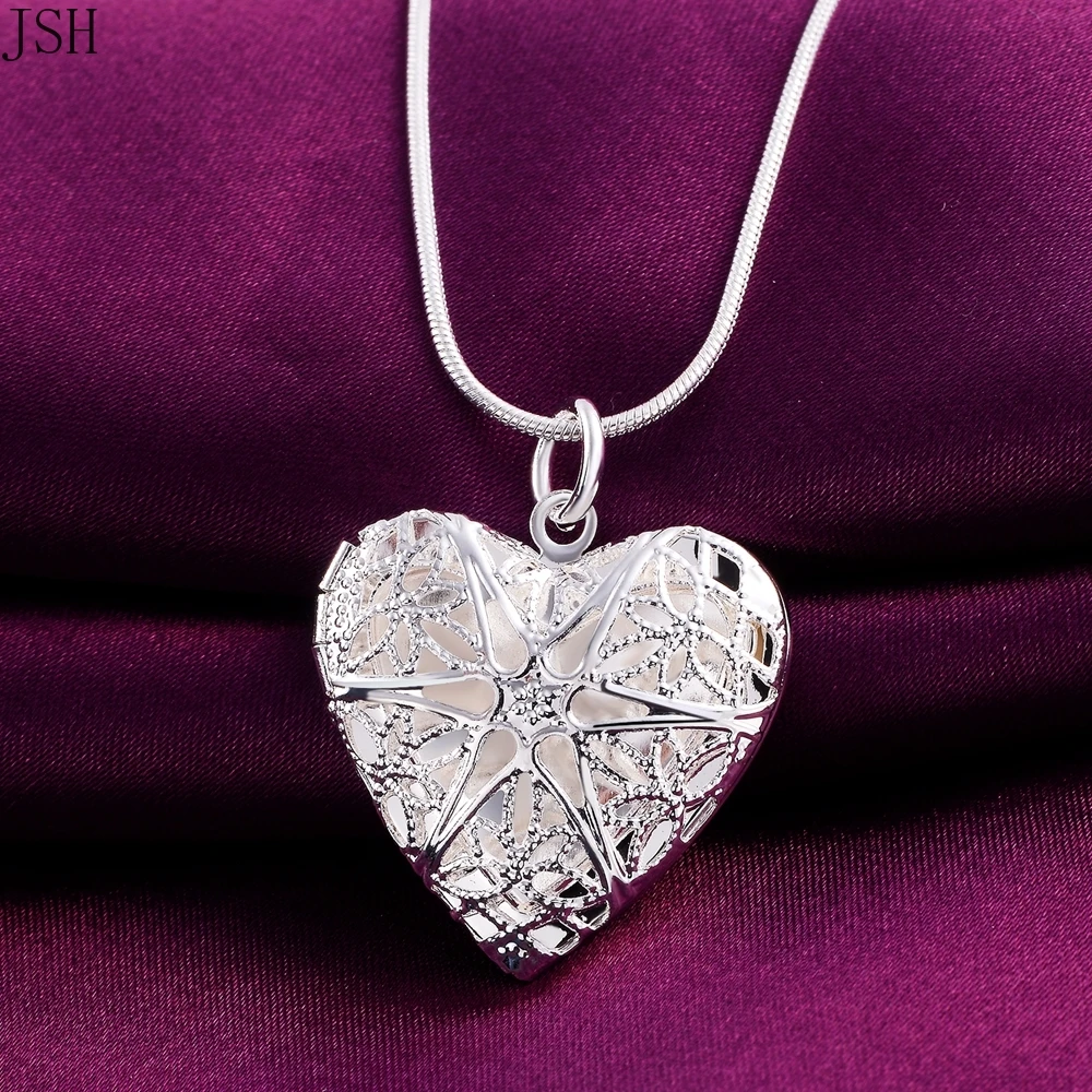 Wholesale Free shipping elegant fashion wedding silver color jewelry charm women noble heart pendant necklace ,P185