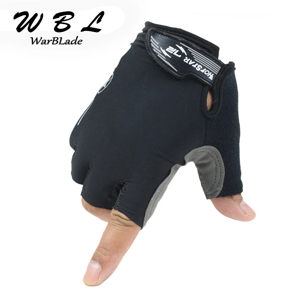 Men Women Weight Lifting Gloves Sports Body Building Training Fitness Workout Wrist Wrap Half Finger Mittens WarBLade