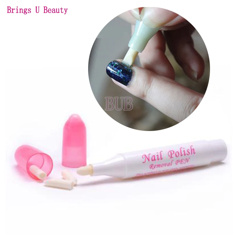 1 Stuks Nail Art Corrector Pen Verwijder Fouten + 3 Tips Nieuwste Nagellak Corrector Pen Cleaner Erase Manicure