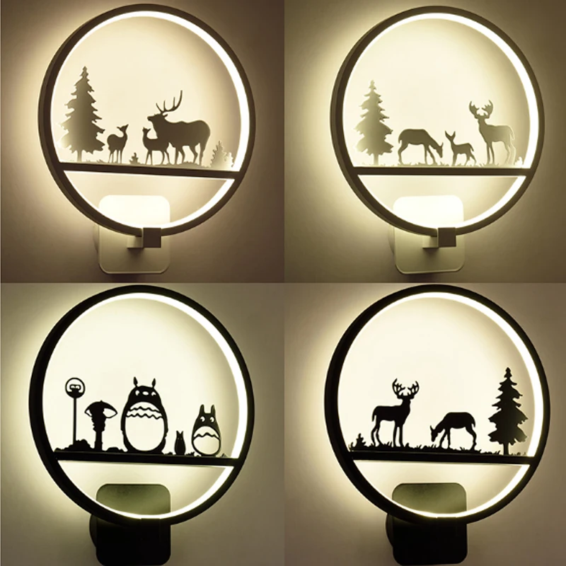 

Bedroom Bedside LED Wall Lamp Aisle Stairs LED Lighting Children Room Creative Sconces Living Room Wall Light