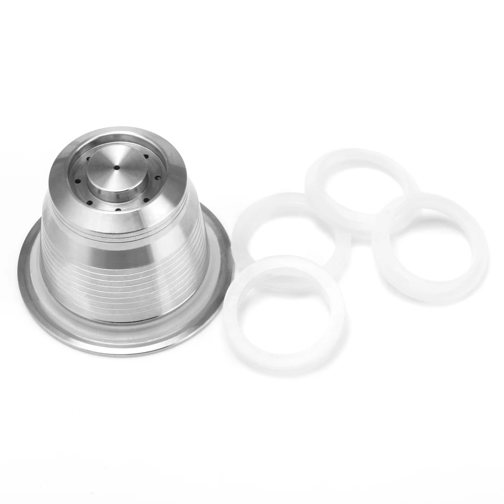 ICafilas 5pcs Silicone O-rings 5pcs O-ring Compatible With Nespresso Stainless Steel Refillable Capsules For Coffee