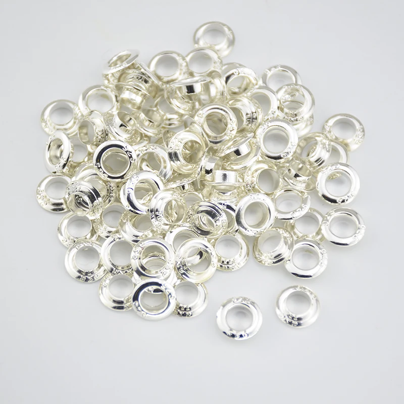 500pcs 925 Stamped Silver Plated Beads Grommet Fit European charm Glass Beads making 9.5x3.5 mm (Fit 5.8mm Hole), 250 pairs