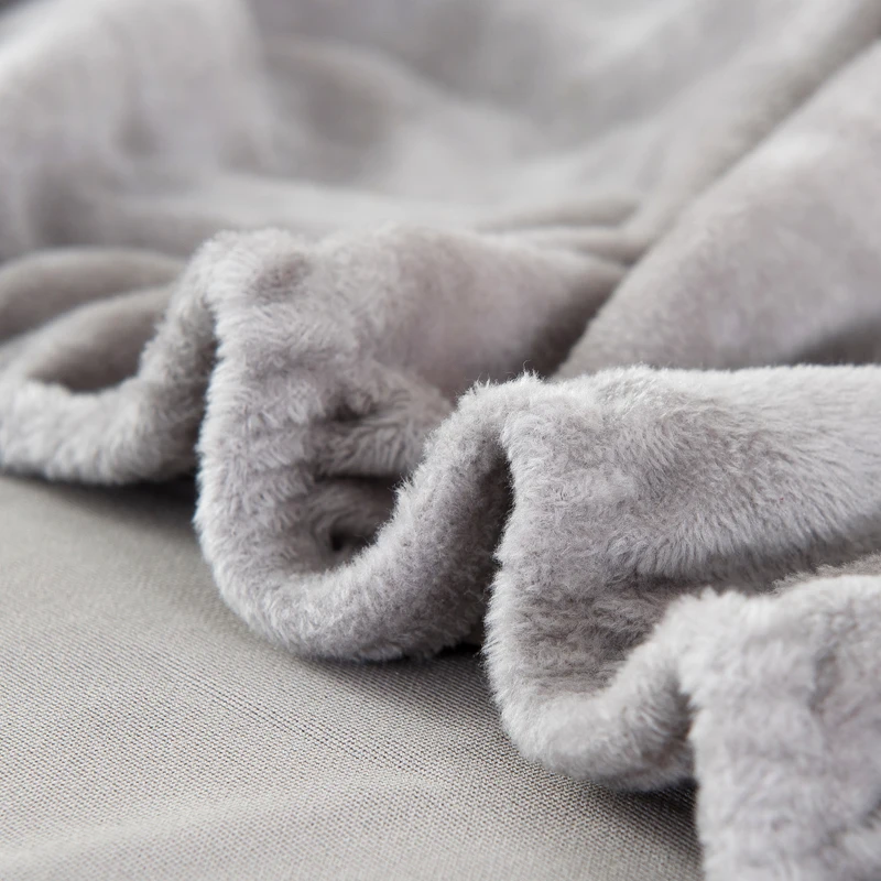 plush fabric sofa cover velvet cloth thick slipcovers keep warm sofa covers funiture protector polyester dust-proof solid gray