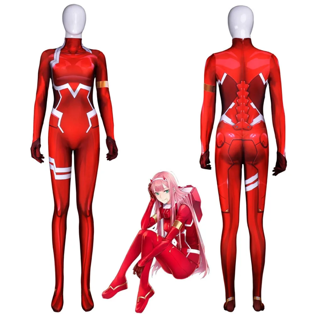 Ensemble deux pièces pour enfants, costume de Cosplay, tenue de combat, Halloween, pour adultes, cadeau, collection DARLING in the FRANXX 02 ZERO