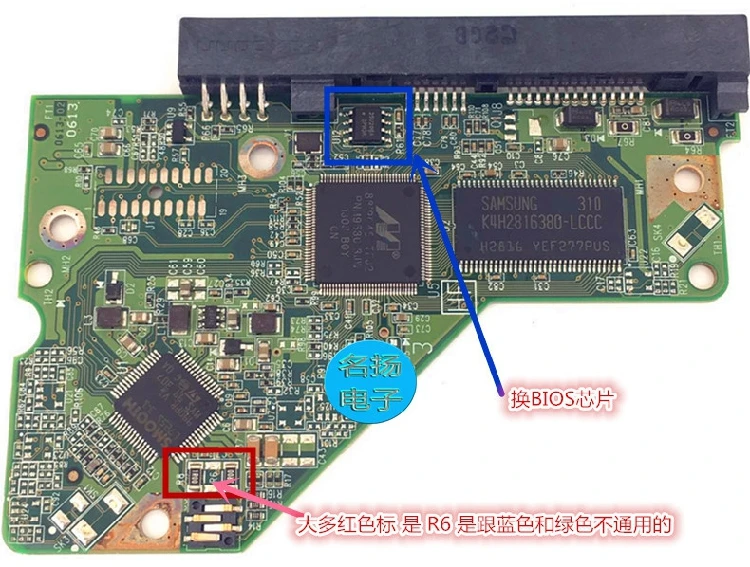 Free shipping 100% Original Good test circuit board 2060-771640-003 REV A/P1 for WD 3.5 SATA hard drive repair data recoveryR5R6