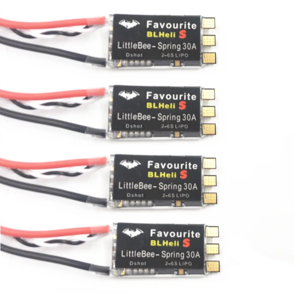 FVT LITTLEBEE Little bee BLHeli-s SPRING 20A / 30A Brushless ESC 2-6S Supports Mulitshot DSHOT Oneshot42 OneShot125 Multicopter