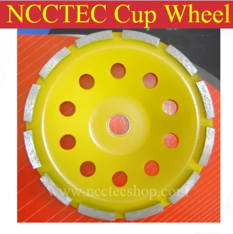 7'' diamond grinding CUP wheel | 180mm Concrete marble granite grinding disc | 1 single row