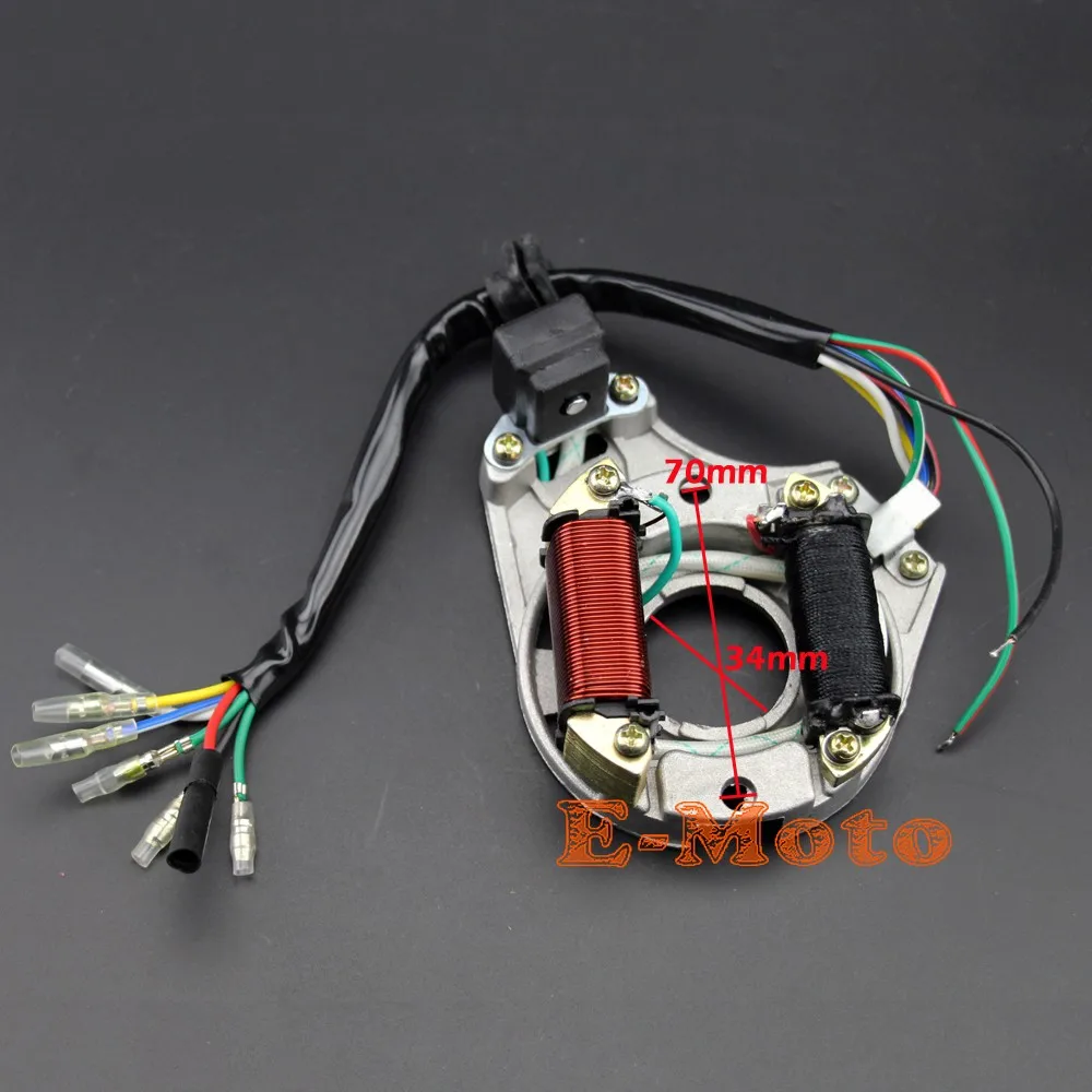 COMPLETE ELECTRICS Wiring Harness Coil CDI Stator Tail Light Assembly 50cc 70cc 90cc 110cc 125cc ATV Quad Bike Buggy Gokart