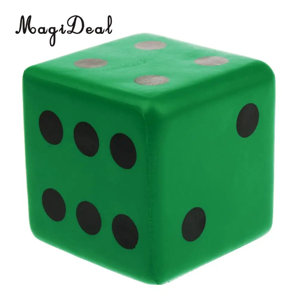 MagiDeal Kids Toys Sponge Dice Foam Dot Dice Playing Dice for Math Teaching Vent Toy Educational Camping Hiking Playing Dice