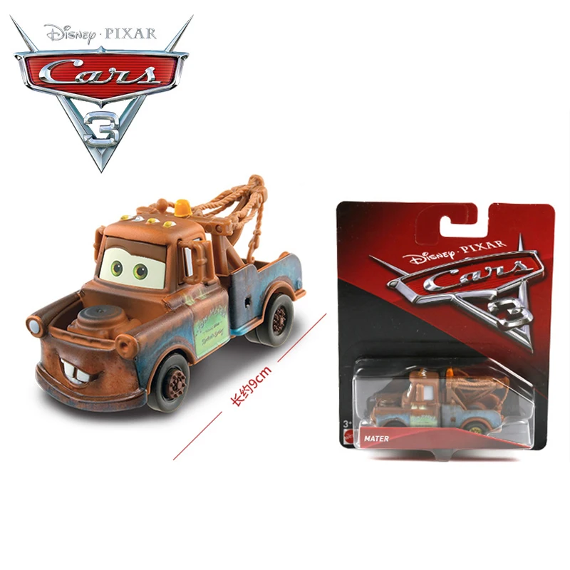 1:55 Disney Pixar Cars 3 Tow Mater Lightning McQueen Alloy Car Models Cute Toy Best Birthday Christmas Gift For Children