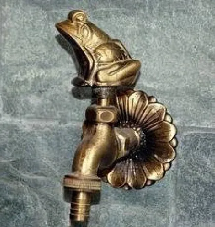 

Decorative outdoor faucet rural animal shape garden Bibcock with antique bronze Frog tap for washing mop Free Shipping NEW