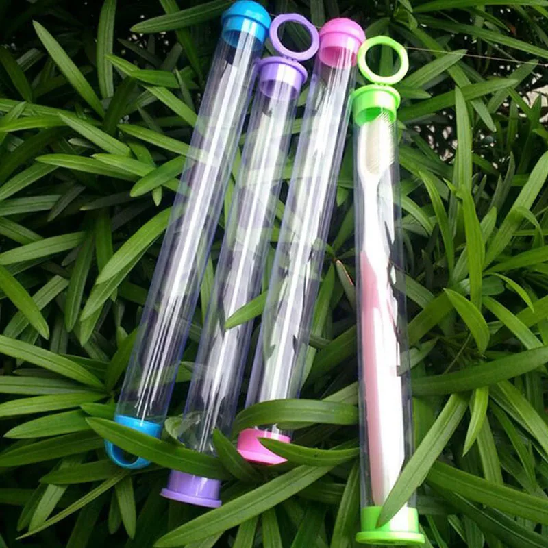 195mm Hanging Travel Case Portable Clear Toothbrush Holder Clean Storage Box Bathroom Accessories ZA5730