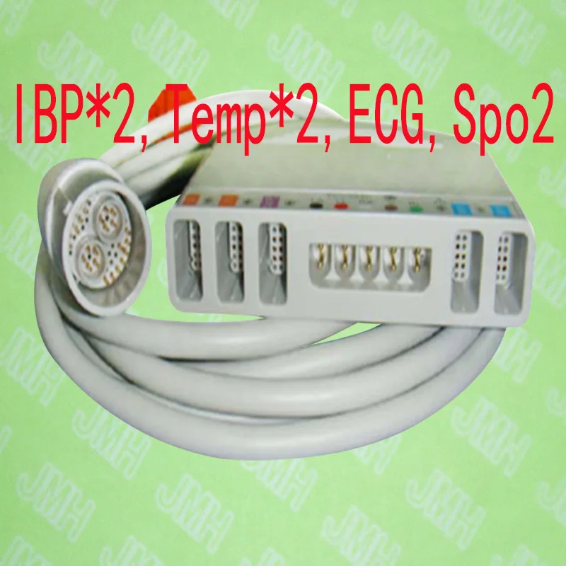 Compatible with Lohmeier Multiparameter cable,to monitor ECG,spo2 sensor ,temperatures,IBP.