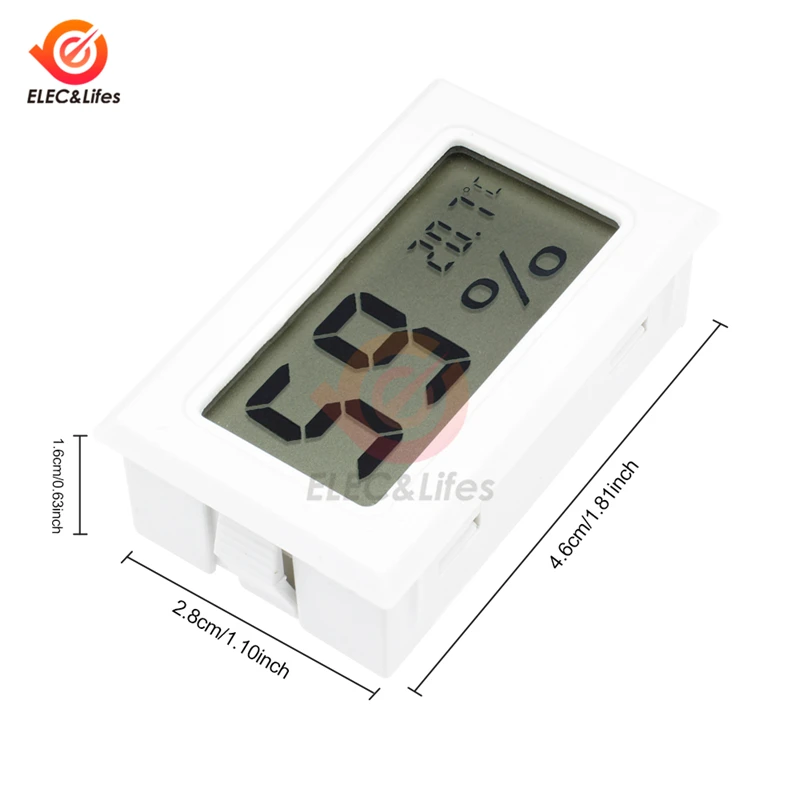 Mini Digital LCD Temperature Humidity Tester Indoor Room Thermometer Hygrometer Temperature Sensor Humidity Meter