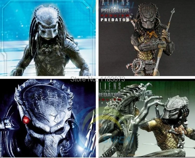 Alien VS Predator Warrior Deluxe Movie Alien Mask Funny Adult Horror Scary Predator Masks Halloween Carnival Masquerade Cosplay