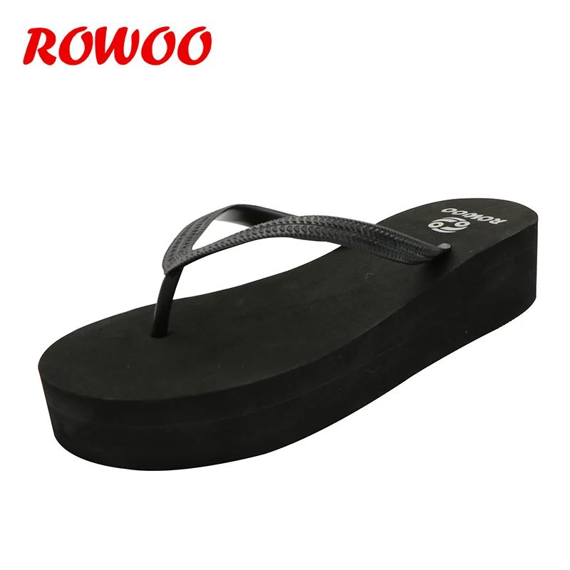 Ladies Platform Flip Flops Women Walking EVA LightWeight Beach Wedge Sandals High Heel Summer Female Slippers Outdoor Shoes