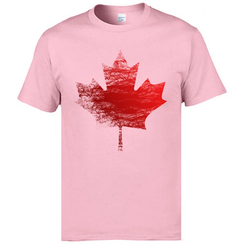 Good Quality Men's Leisure Tops T Shirts Glory Canada Red Maple Leaf T-Shirt Printed Slim Fit Fashion Male Big Size Tee Shirt XL