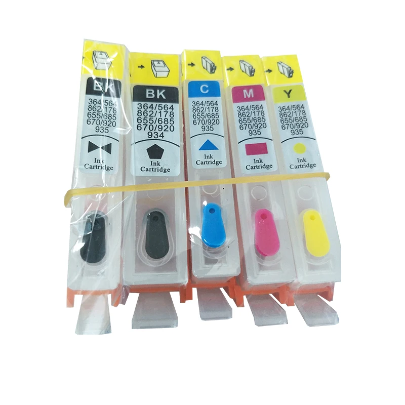 364 Empty Refillable Ink Cartridge for Photosmart 7510 7520 7515 B8550 5510 5511 5512 5514 5515 5520 5522 5524 6510