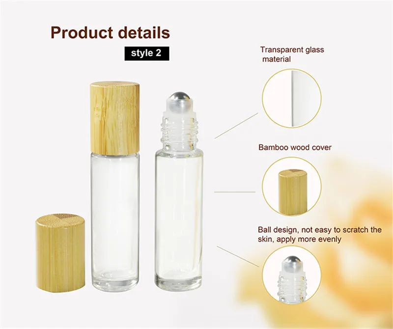 

100pcs*10ml refillable roll on perfume bottle with stainless steel ball
