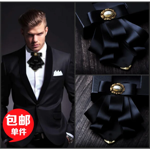 New fashion casual Men's male golden horn bow tie groom Groomsmen multi WEDDING BOW TIE business suits shirt accessory