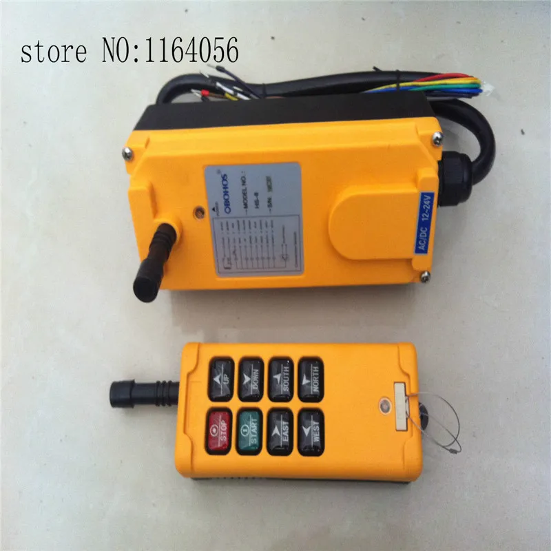 

24V 8 Channels 1 Speed Hoist Crane Radio Remote Control System Controller HS-8