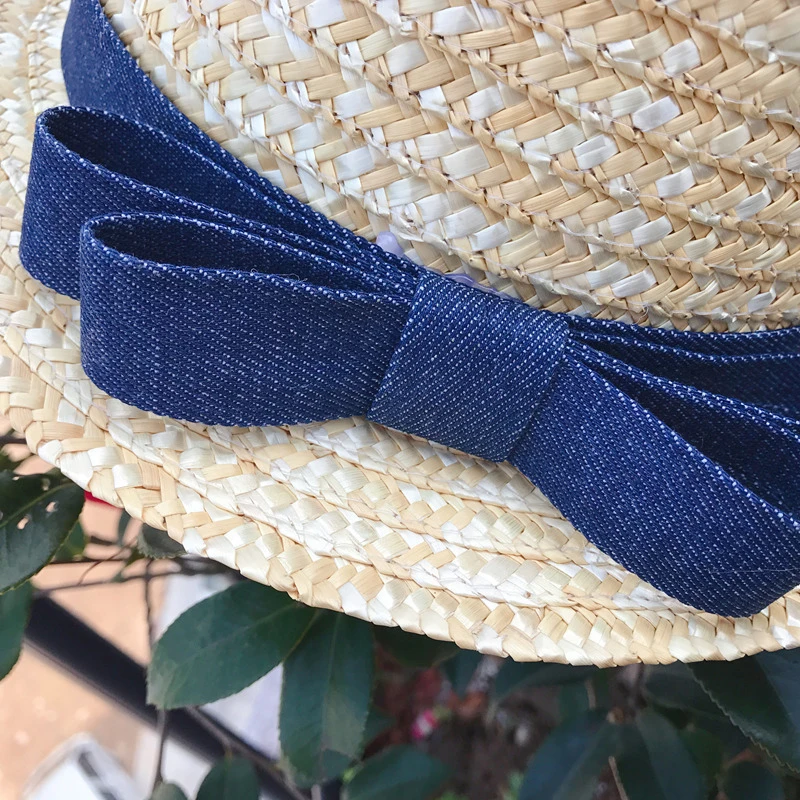 Summer Children Princess Sun Straw Hats Kids Baby Girls Fashion Bow Straw Beach Cap Sun Hat Mom and Kid Parent-child Hat