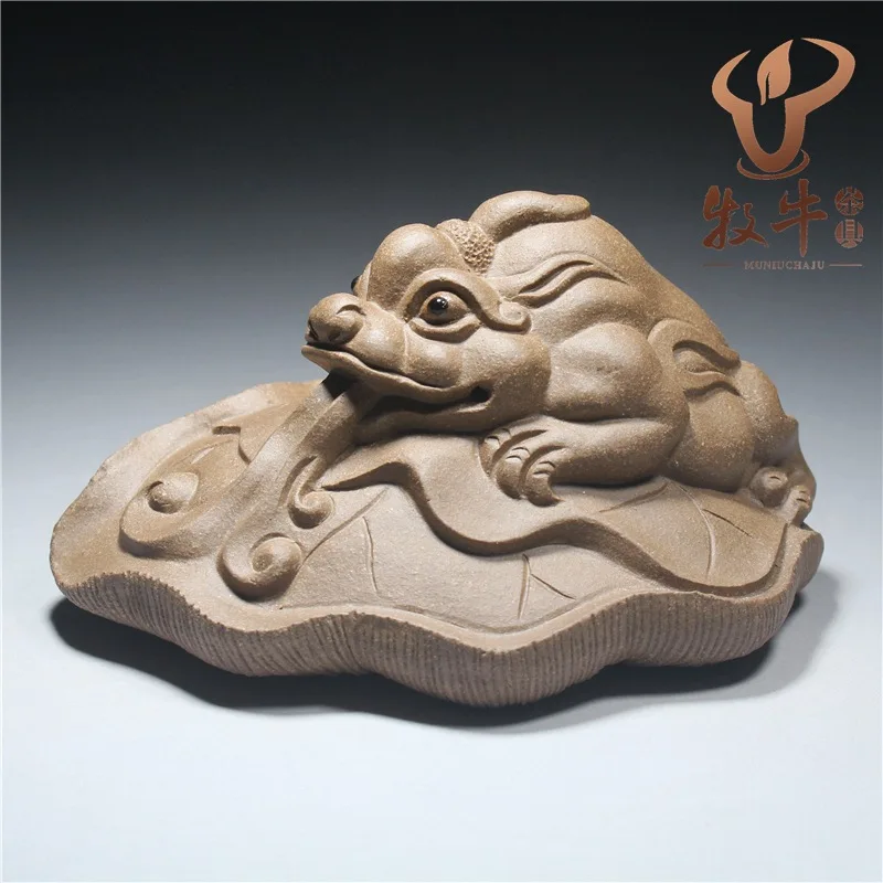 

Fine sand tea Yixing ore set his pet lotus Teapot Tea Set Gift customization