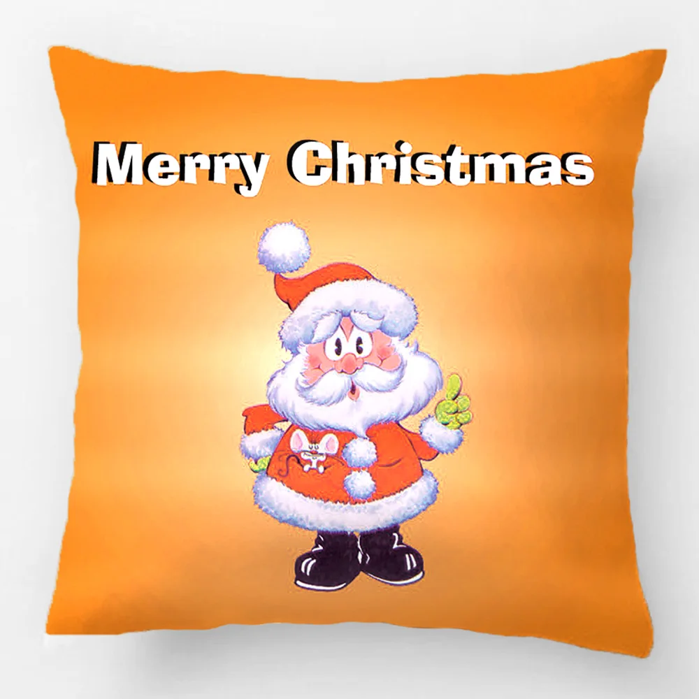 

Merry Christmas Santa Claus Wedding Decorative Cushion Cover Pillow Case Customize Gift By Lvsure For Car Sofa Seat Pillowcase