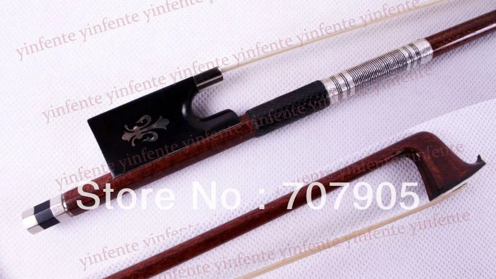 

1 pcs Pernambuco Skin Violin Bow Carbon Fiber Stick core Ebony frog