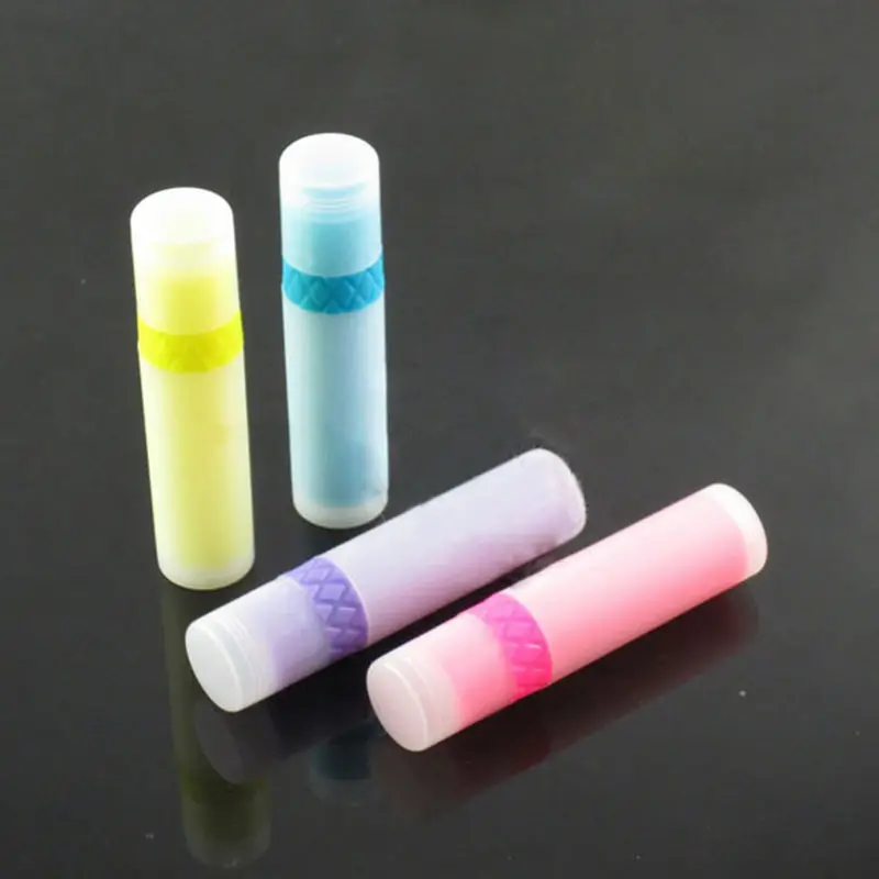 Empty Candy color lipstick tubes Plastic colorful lip balm tubes 3g lipstick tube F20172217