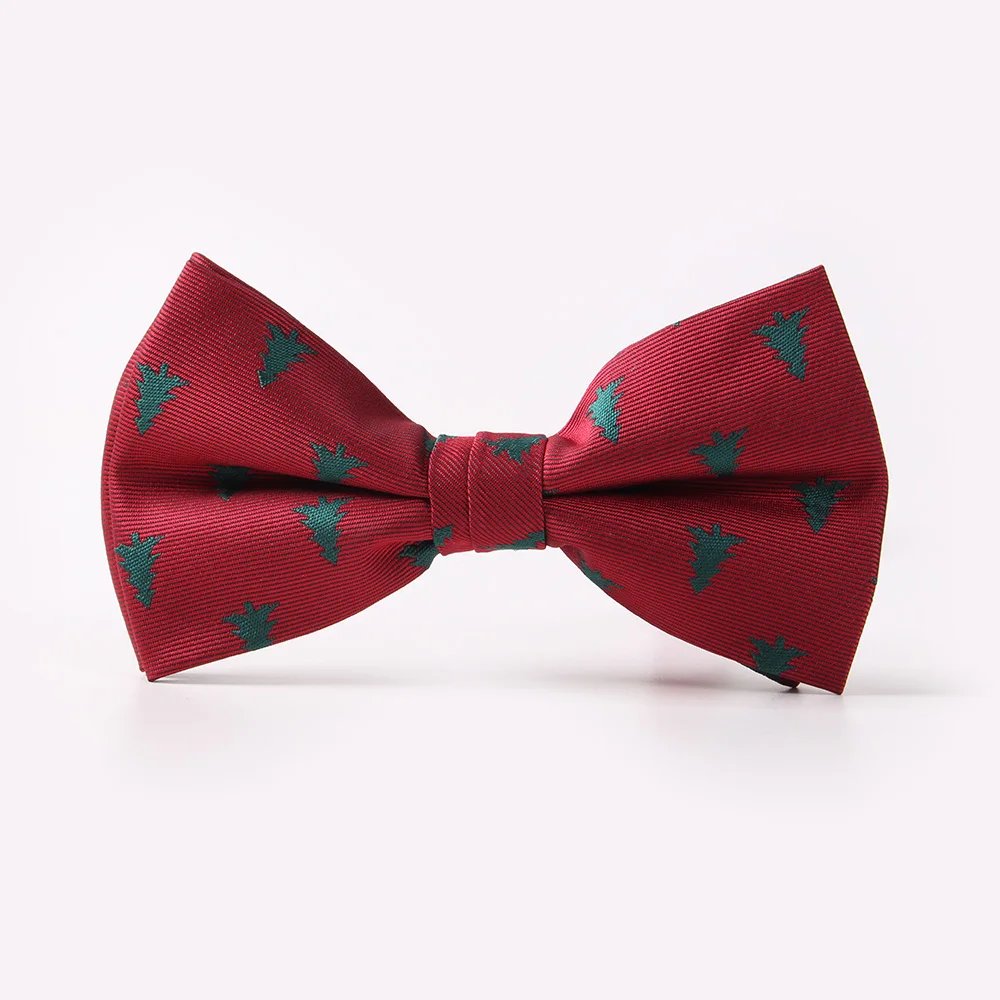 RBOCOTT Arco Natale Legame degli uomini di Modo Nero Bowtie Rosso Per Il Festival Verde Albero di Natale Babbo Natale Fiocco di Neve Papillon Per accessori