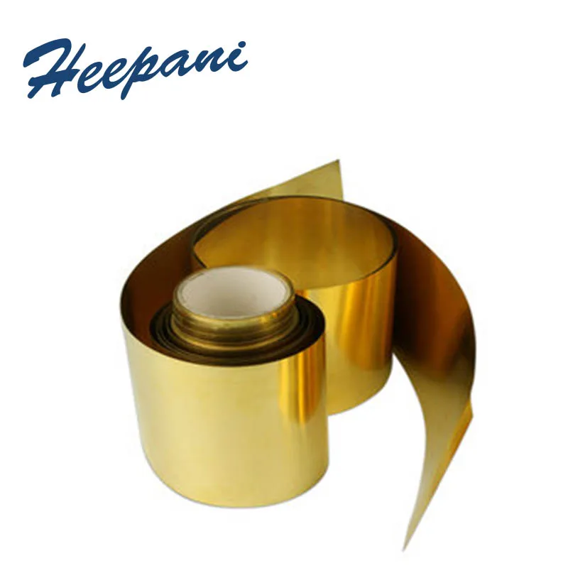 H62 Brass Belt 0.01mm / 0.03mm / 0.5mm / 0.8mm / 1mm Yellow Cu Copper Strip / Sheet