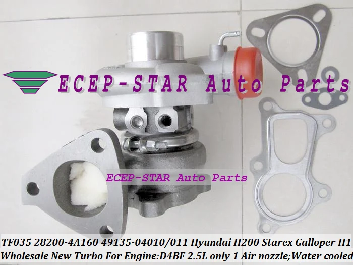 TF035 28200-4A160 49135-04010 49135 04010 49135-04011 28200 4A160 Turbo For HYUNDAI Commercial H200 Starex Galloper H1 D4BF 2.5L