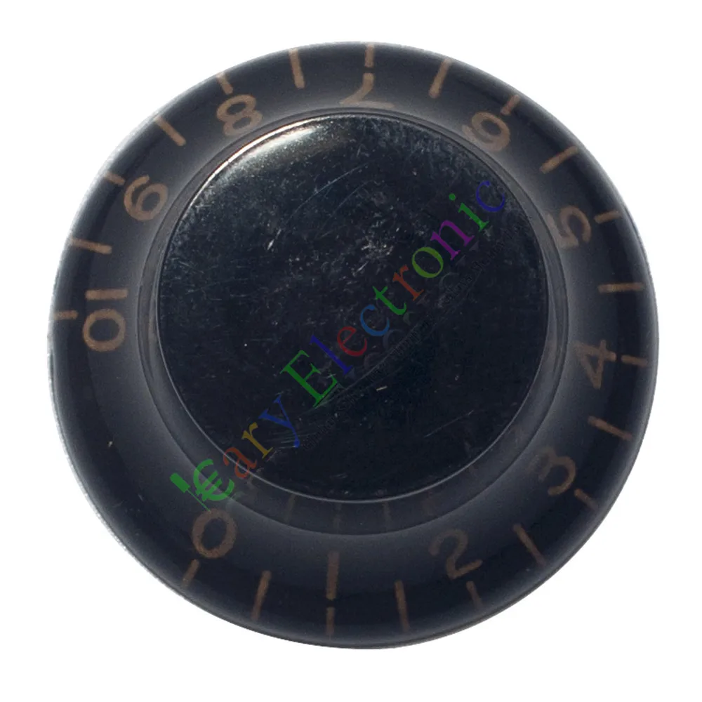 Venta al por mayor y al por menor, 10 unidades, 26mm, Pedal superior con falda, perilla negra, tubo de guitarra, amplificador, tono de volumen, piezas de audio, envío gratis